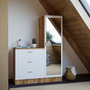 Hanah Home Armario Multiusos Cc6-Aw Pino Atlántico y Blanco